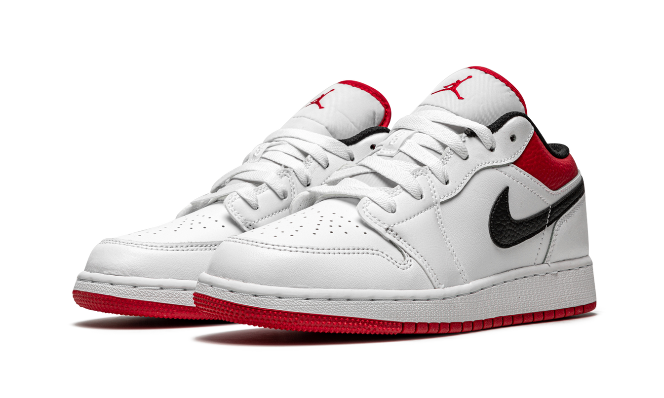 Air Jordan 1 Low GS "White / Gym Red"