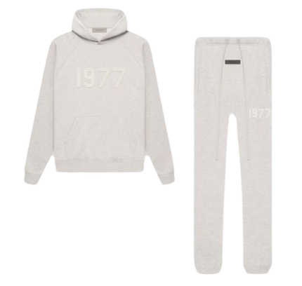 Fear of God Essentials 1977 Light Oatmeal Komplettset