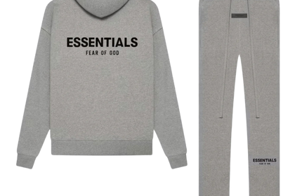 Fear of God Essentials Dunkler Haferbrei Komplettset
