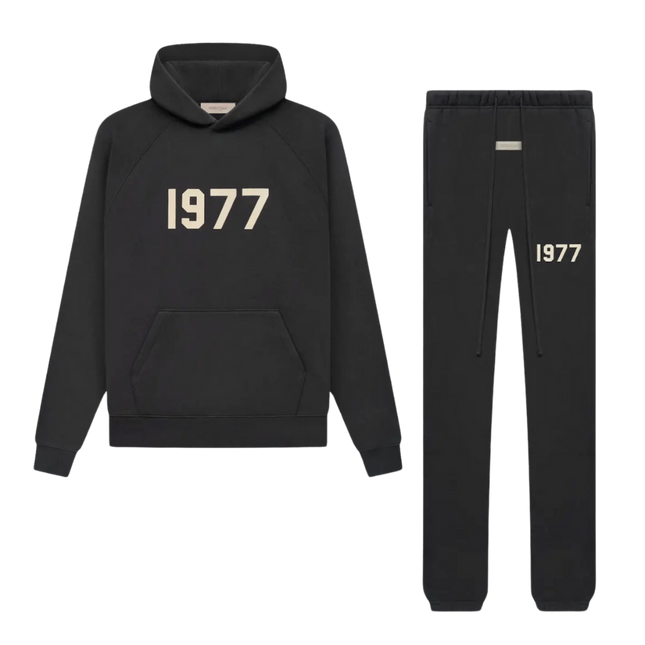 Fear of God Essentials 1977 Iron Black Komplettset