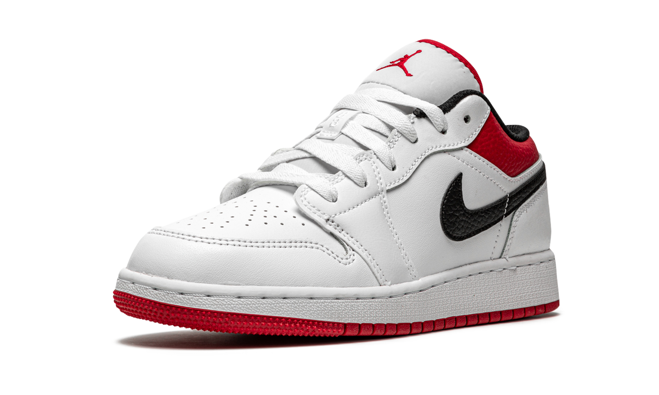 Air Jordan 1 Low GS "White / Gym Red"