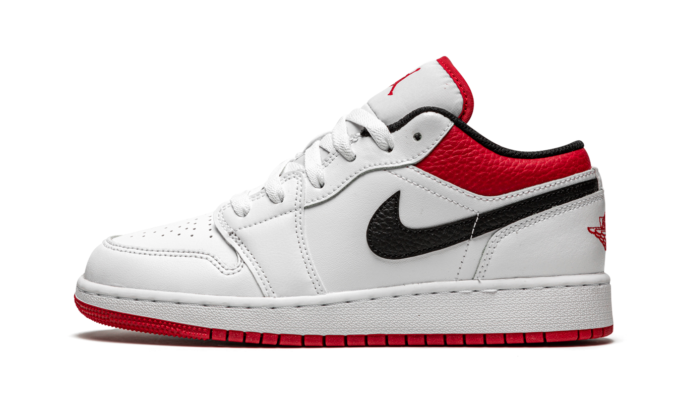 Air Jordan 1 Low GS "White / Gym Red"