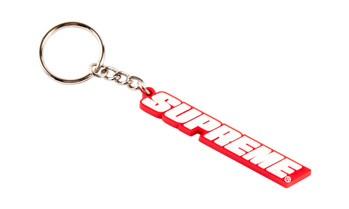 Supreme Bevel Logo Keychain "SS18"