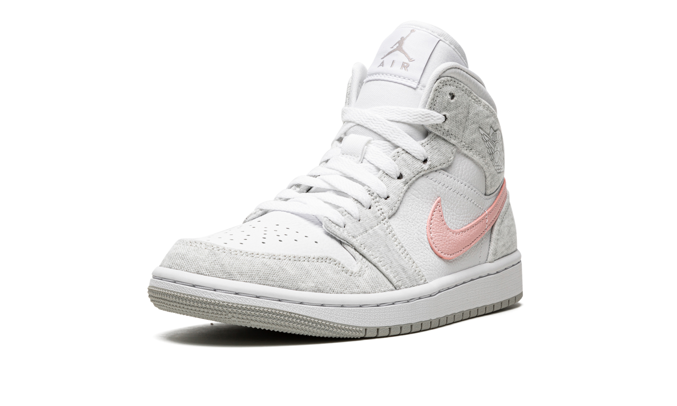 Air Jordan 1 MID SE WMNS "Heather Grey / Pink / Iron Ore"