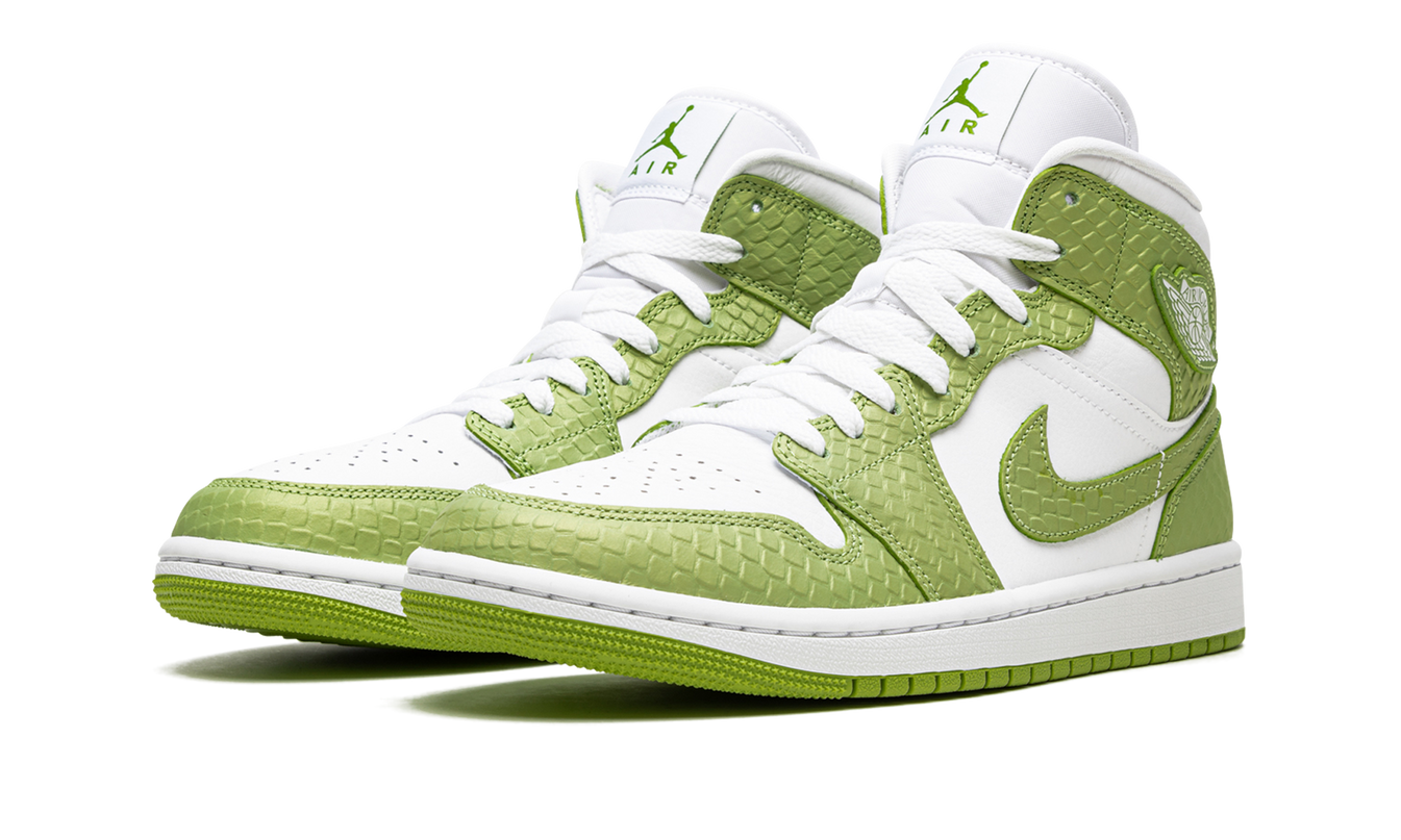 Air Jordan 1 MID SE WMNS "Green Python"