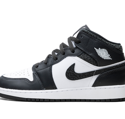 Air Jordan 1 Mid GS "Panda Elephant"