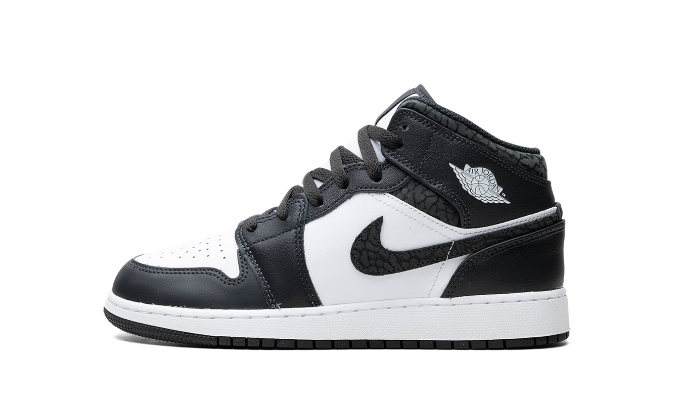 Air Jordan 1 Mid GS "Panda Elephant"