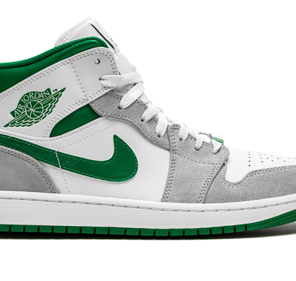 Air Jordan 1 Mid SE "Grey / Pine Green / White"