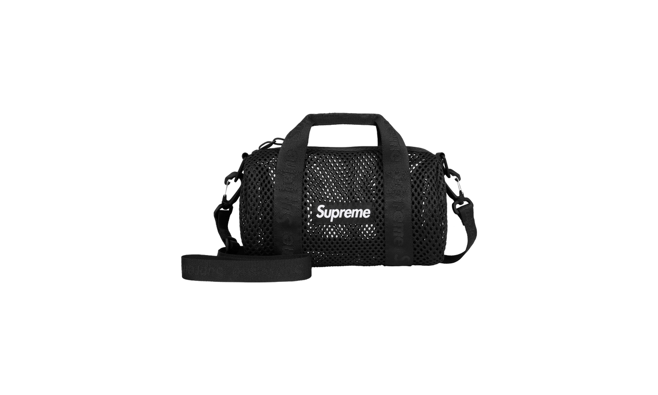 Supreme Mesh Mini Duffle Bag "SS 25 - Black"
