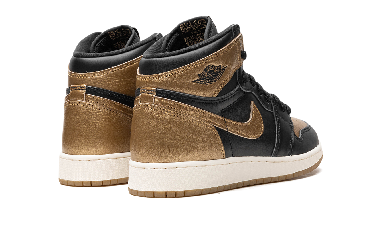 Air Jordan 1 GS "Black Metallic Gold"