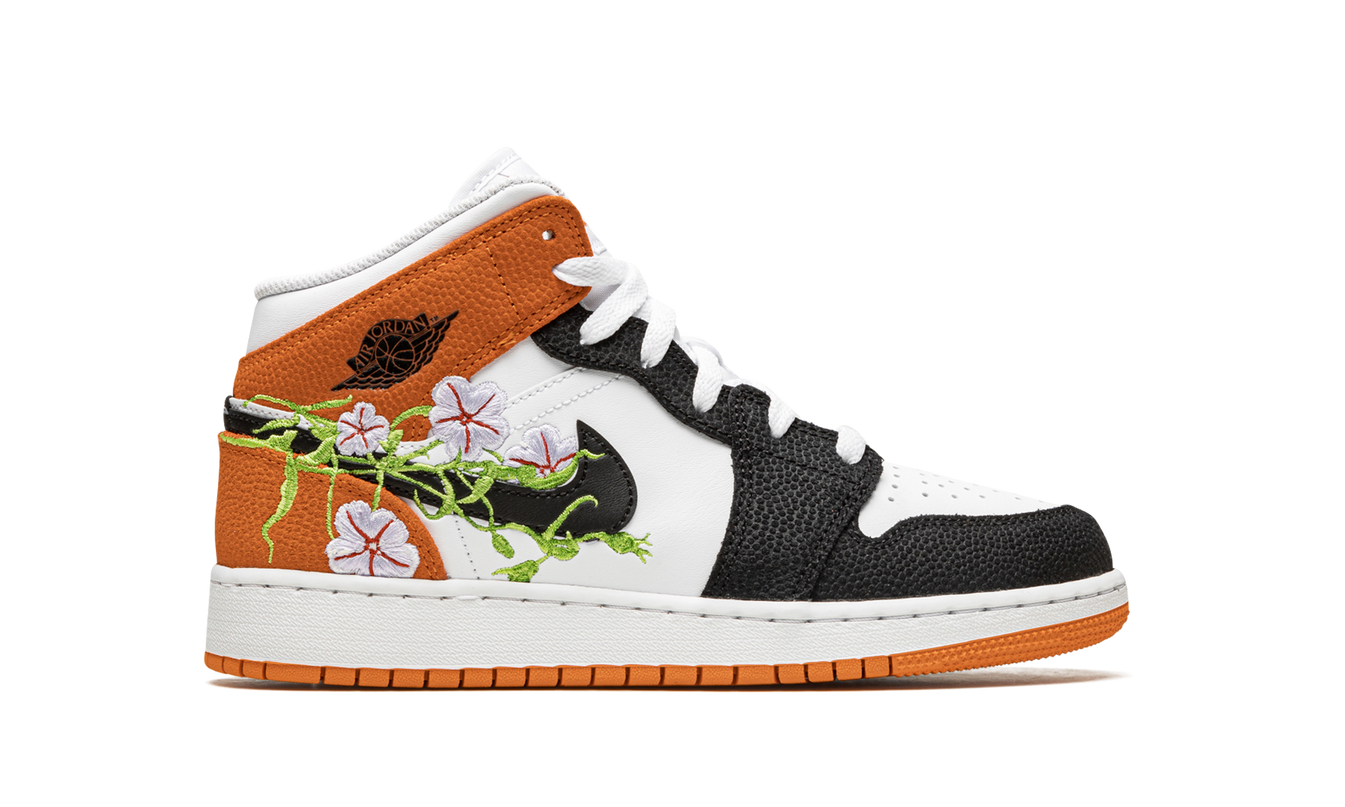 Air Jordan 1 Mid GS "Basketball Blossom"