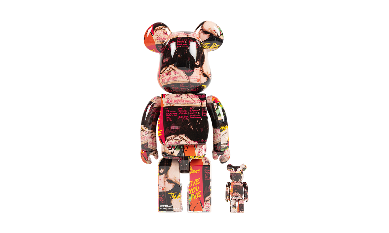 Bearbrick Andy Warhol "The Rolling Stones (Love You Live) 100% & 400%"