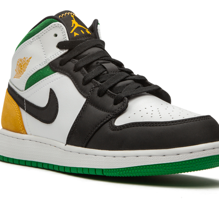 Air Jordan 1 Mid SE GS "Laser Orange / Lucky Green"