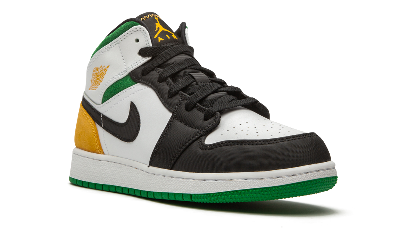 Air Jordan 1 Mid SE GS "Laser Orange / Lucky Green"