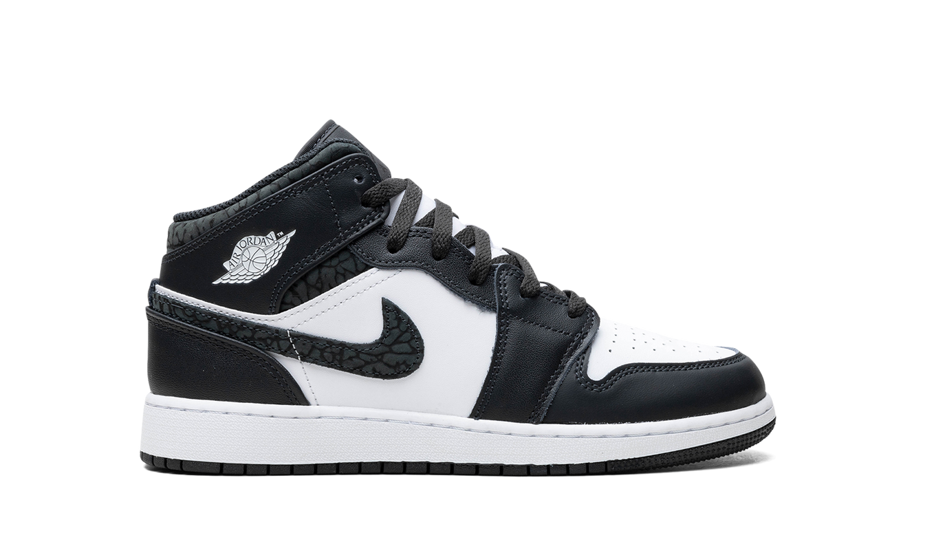 Air Jordan 1 Mid GS "Panda Elephant"