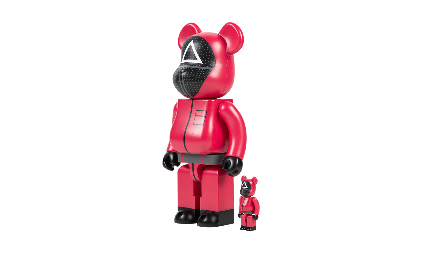 Bearbrick "Squid Game Guard (Triangle) 100% & 400"