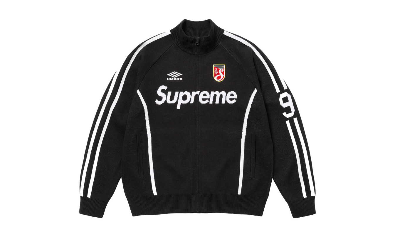 Supreme Umbro® Zip Up Sweater "SS 25 - Black"