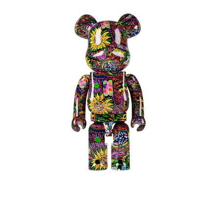 Bearbrick Psychedelic Paisley "1000%"