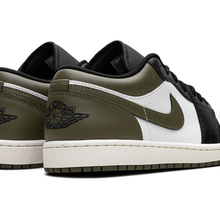 Air Jordan 1 Low "Black Toe Medium Olive"