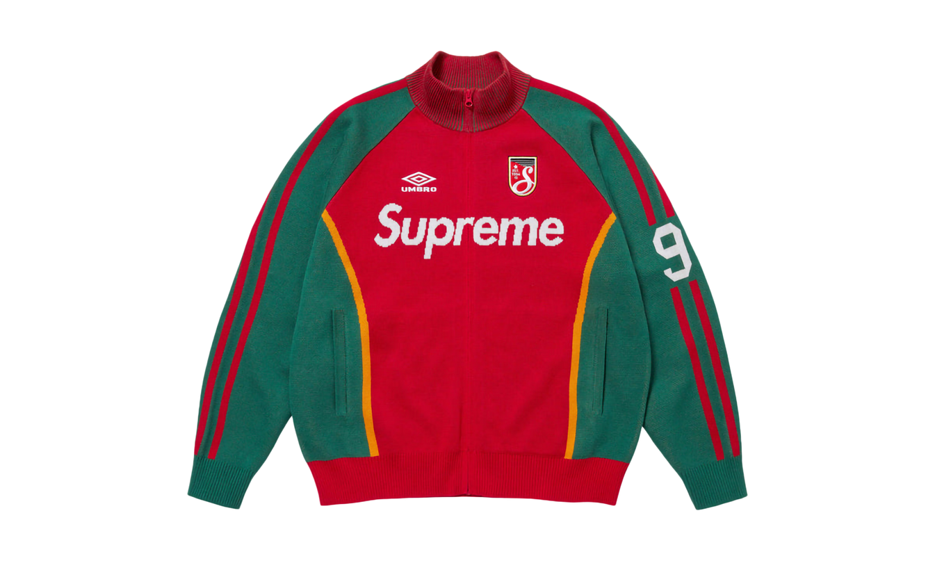 Supreme Umbro® Zip Up Sweater "SS 25 - Red"