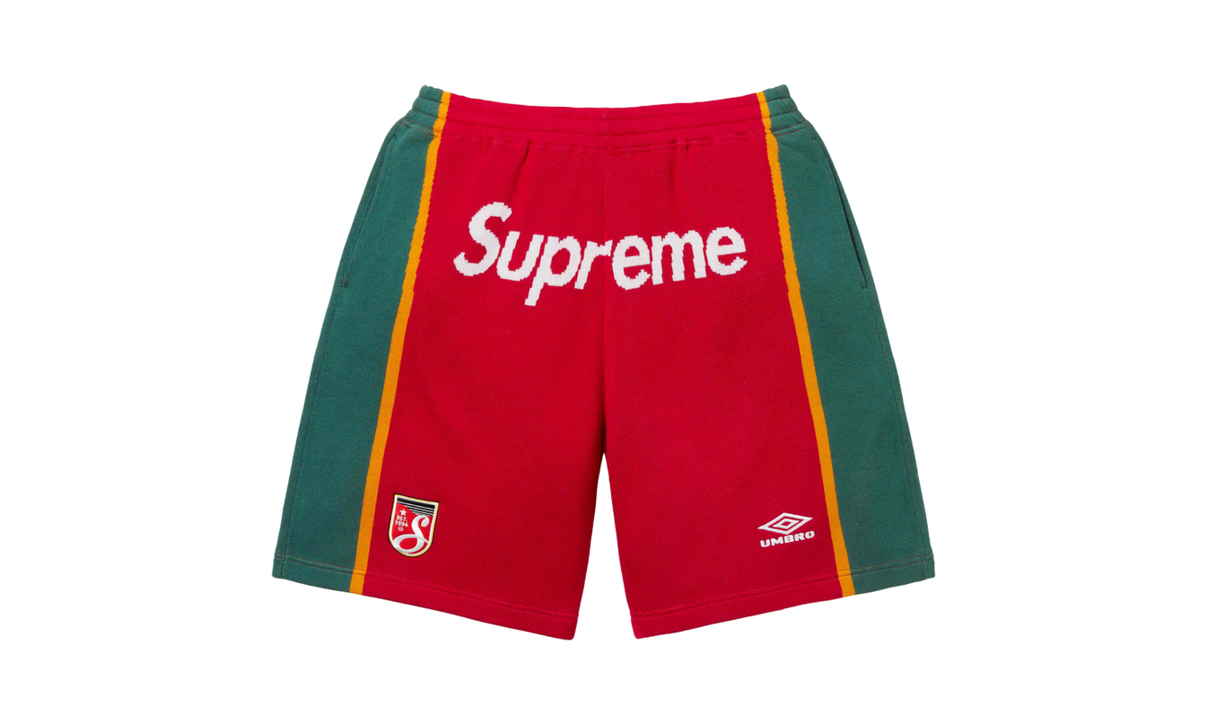 Supreme Umbro® Knit Soccer Short "SS 25 - Red"