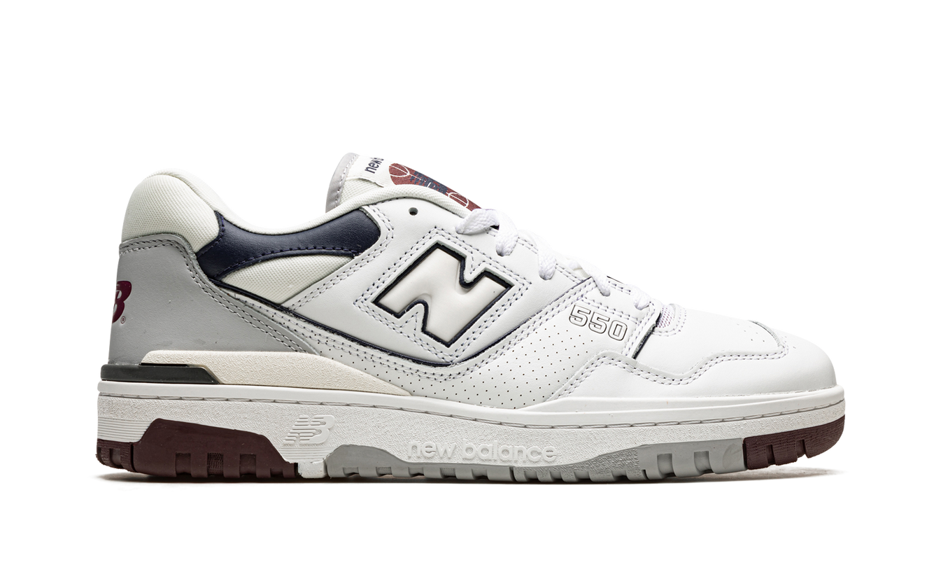 New Balance 550 "White / Indigo / Burgundy"