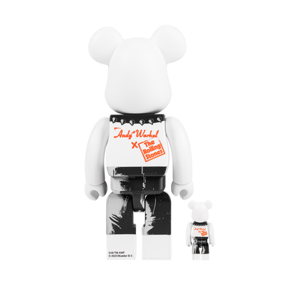 Bearbrick Andy Warhol "The Rolling Stones - Sticky Fingers 100% 400%"