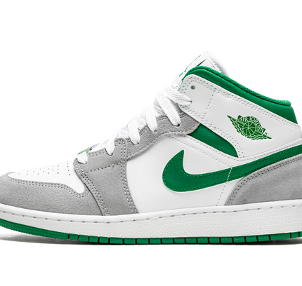 Air Jordan 1 Mid SE GS "Grey / Pine Green"