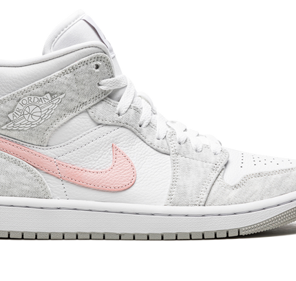 Air Jordan 1 MID SE WMNS "Heather Grey / Pink / Iron Ore"