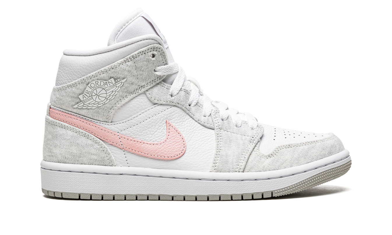 Air Jordan 1 MID SE WMNS "Heather Grey / Pink / Iron Ore"