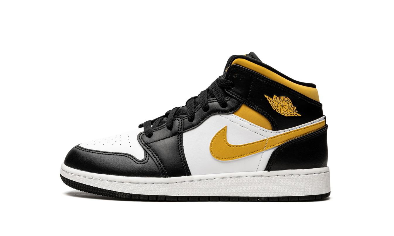 Air Jordan 1 Mid GS "Pollen / Black / White"