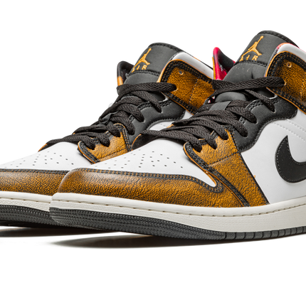 Air Jordan 1 Mid SE "Orange Wear Away"