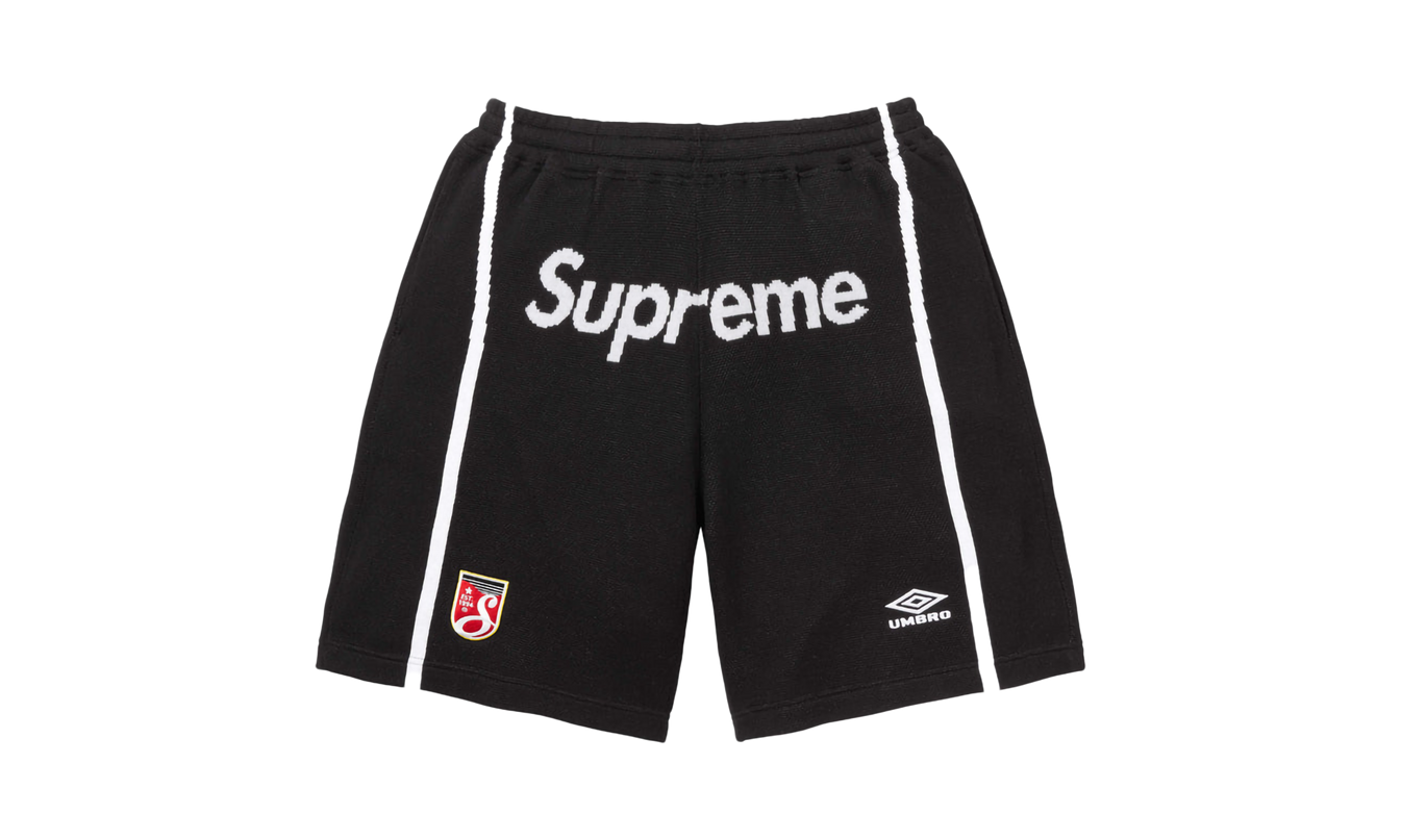 Supreme Umbro® Knit Soccer Short "SS 25 - Black"