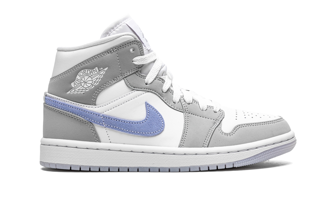 Air Jordan 1 MID WMNS "Grey Blue Aluminium Wolf"