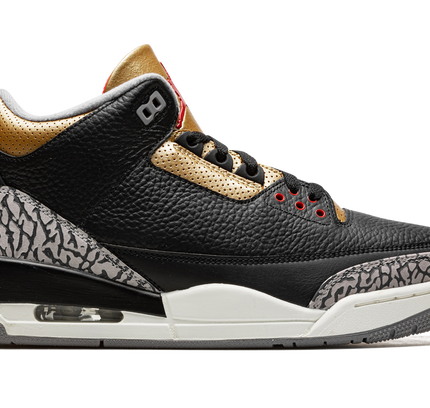 Air Jordan 3 WMNS "Black Cement Gold"