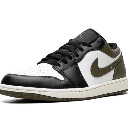 Air Jordan 1 Low "Black Toe Medium Olive"