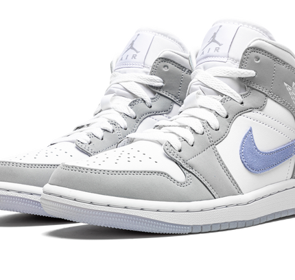 Air Jordan 1 MID WMNS "Grey Blue Aluminium Wolf"