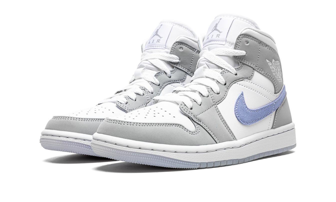 Air Jordan 1 MID WMNS "Grey Blue Aluminium Wolf"