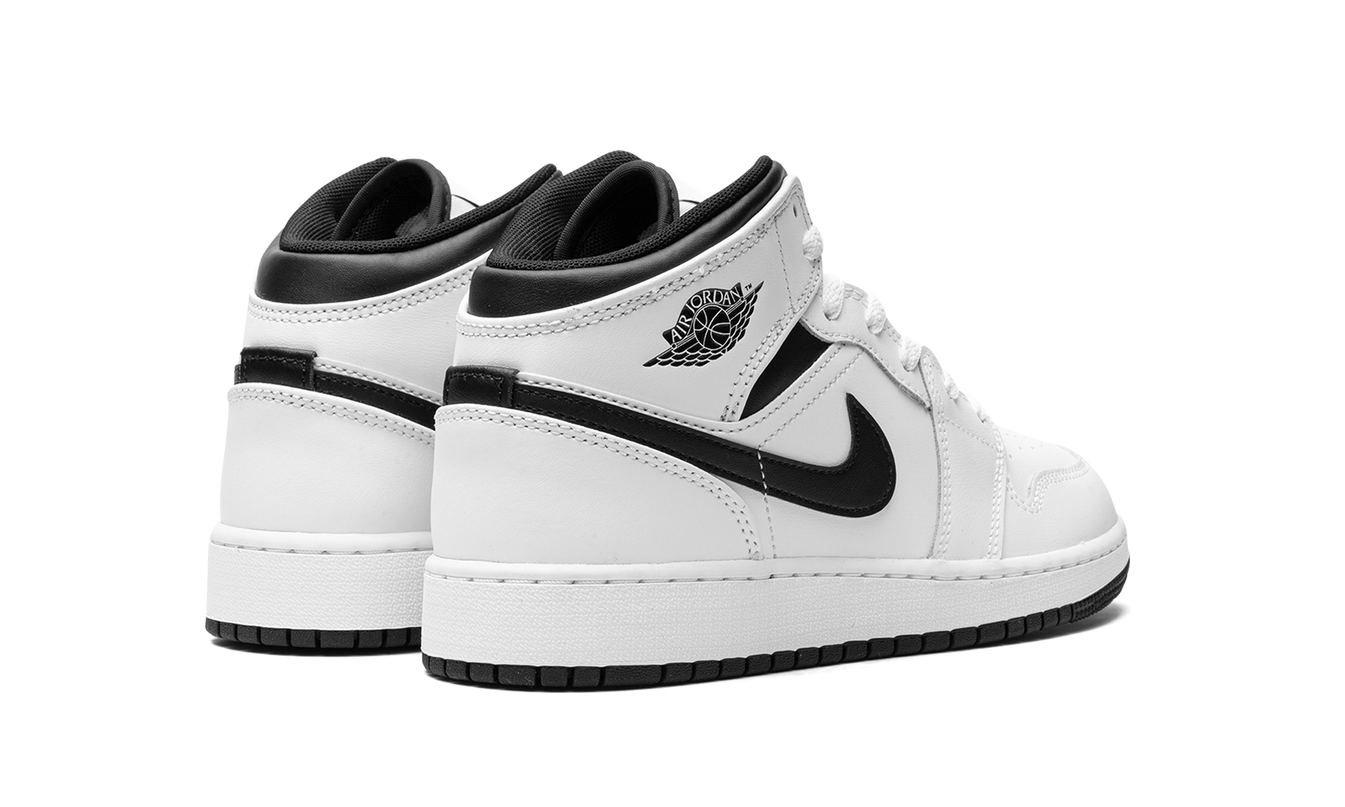 Air Jordan 1 Mid GS "White/Black"
