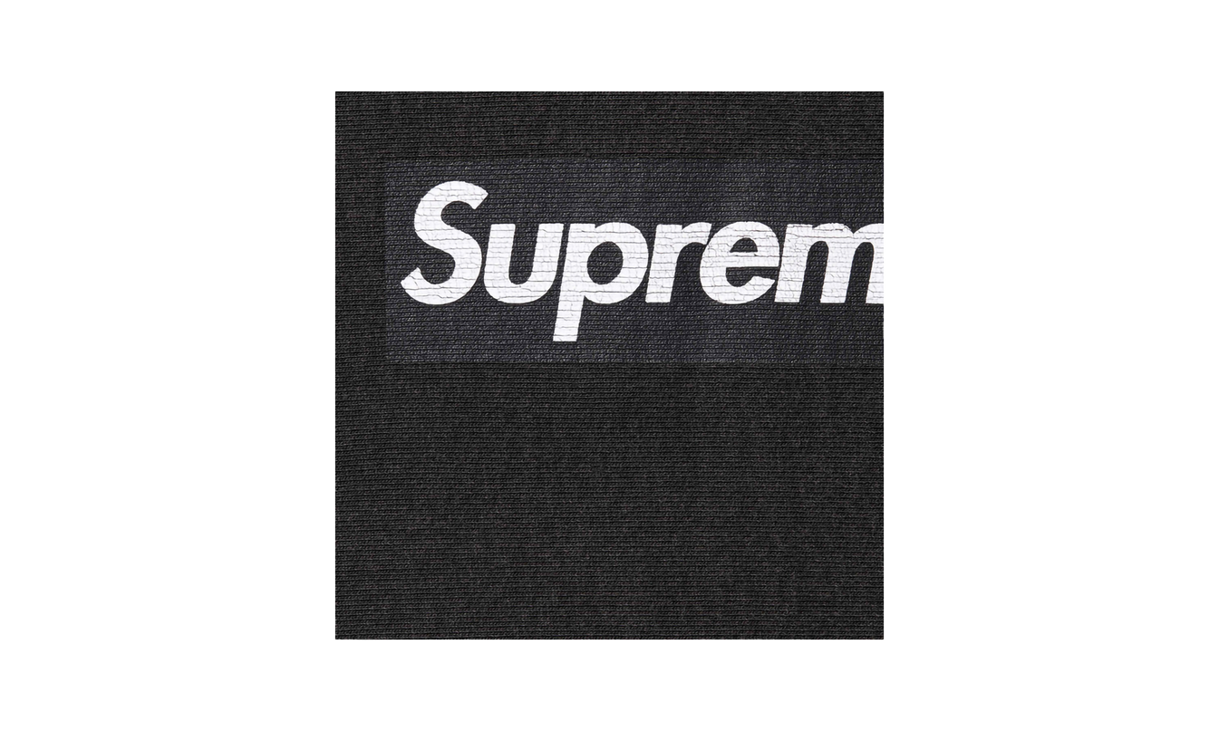 Supreme Washed Box Logo Crewneck "SS 25 - Black"