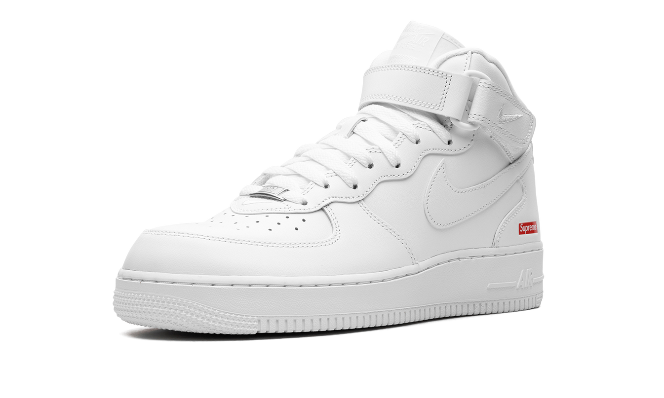 Nike Air Force 1 Mid "Supreme - Mini Box Logo White"