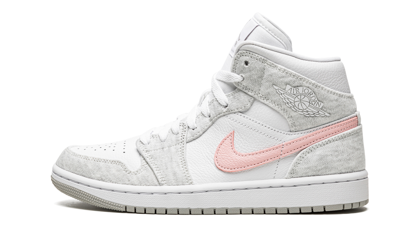 Air Jordan 1 MID SE WMNS "Heather Grey / Pink / Iron Ore"