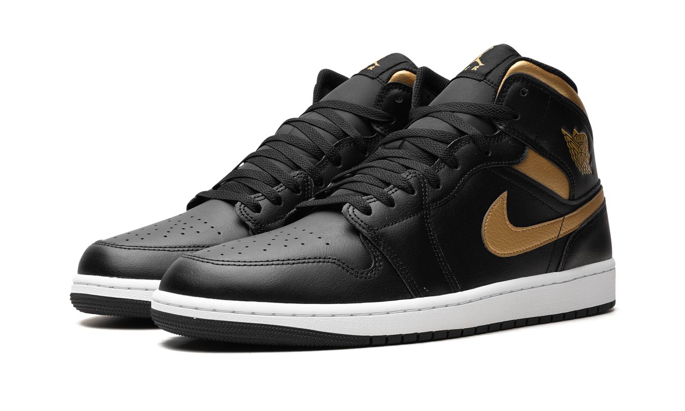 Air Jordan 1 Mid "Black Gold"