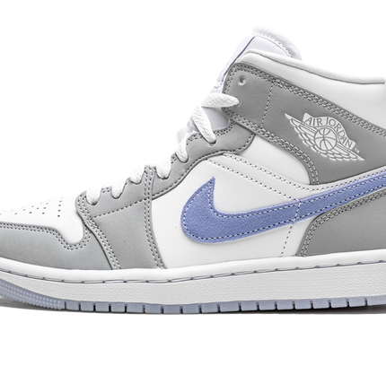 Air Jordan 1 MID WMNS "Grey Blue Aluminium Wolf"