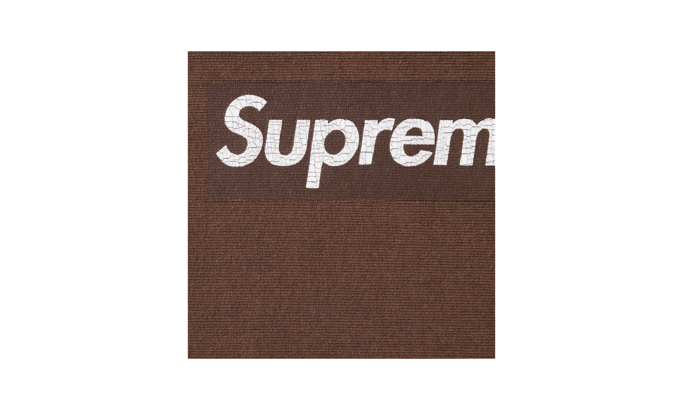 Supreme Washed Box Logo Crewneck "SS 25 - Brown"