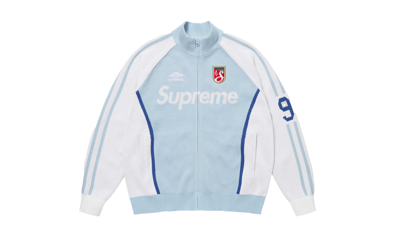 Supreme Umbro® Zip Up Sweater "SS 25 -Light Blue"