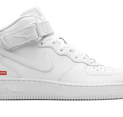 Nike Air Force 1 Mid "Supreme - Mini Box Logo White"