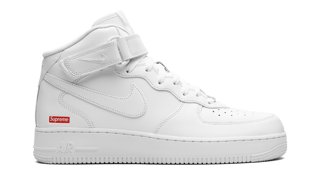 Nike Air Force 1 Mid "Supreme - Mini Box Logo White"