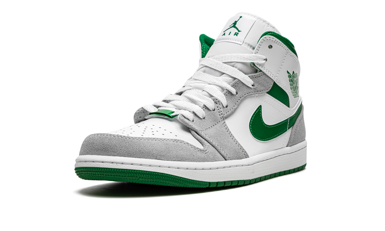 Air Jordan 1 Mid SE "Grey / Pine Green / White"