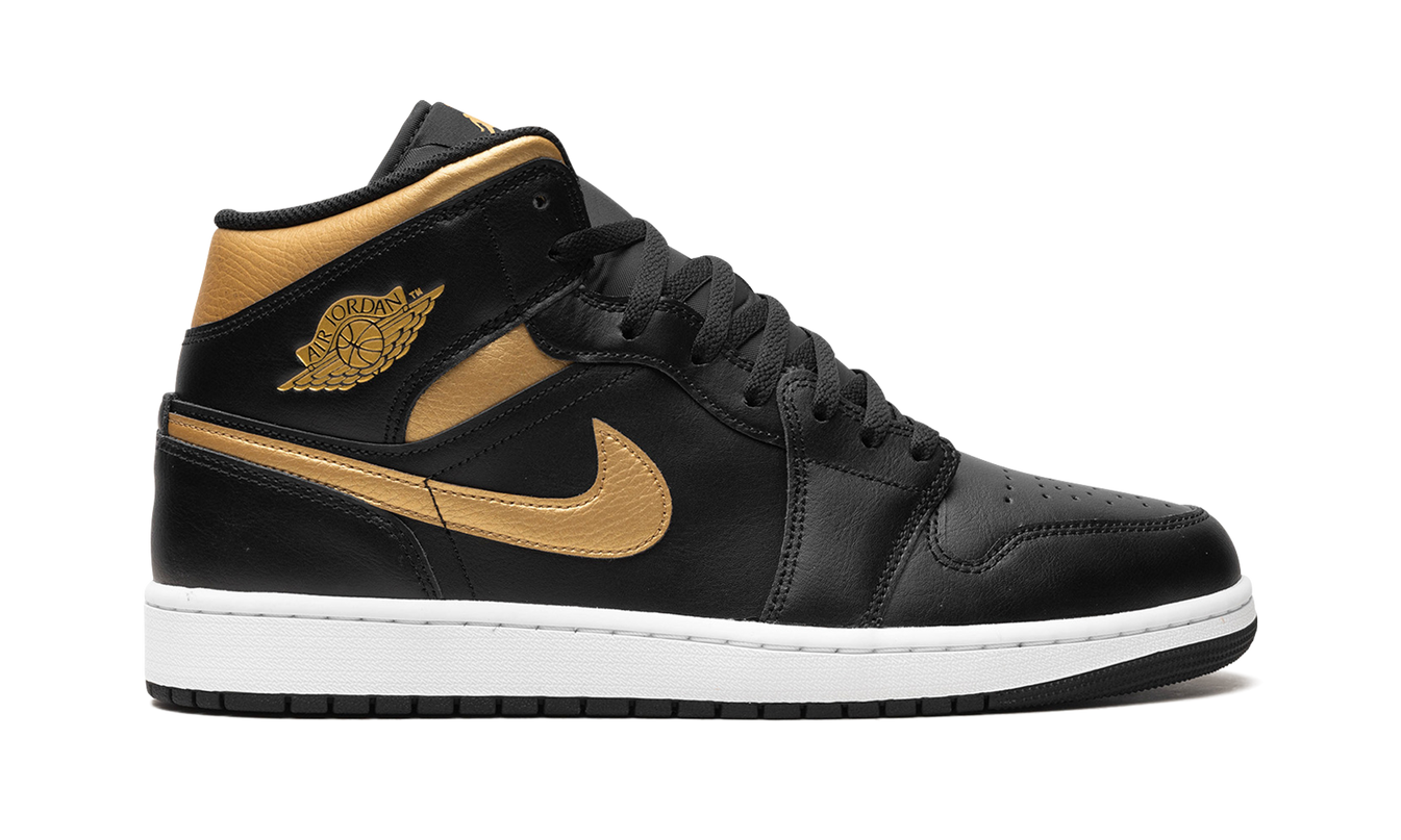 Air Jordan 1 Mid "Black Gold"